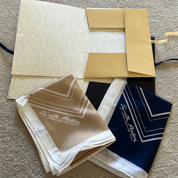 Vintage Elizabeth Arden (2) Scarves 60โX 11โ - Picture 10 of 11